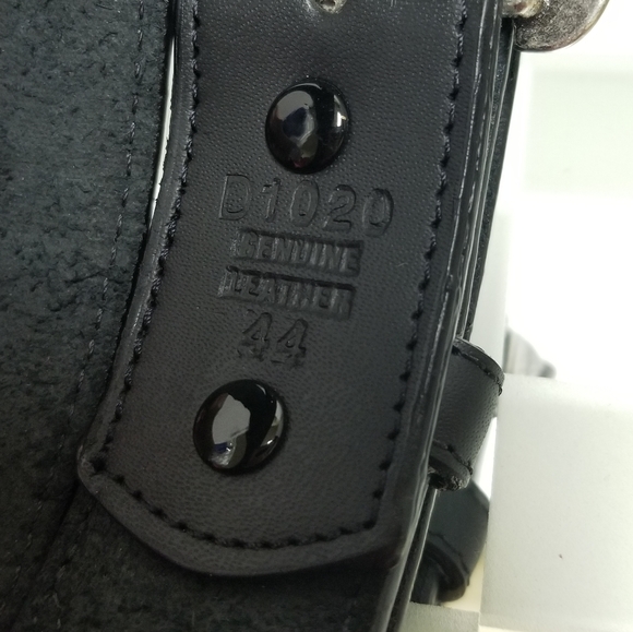 ⭐️4x for $20 EUC 3D Mens Black Leather Belt D1020 with Removable Buckle - Picture 3 of 9